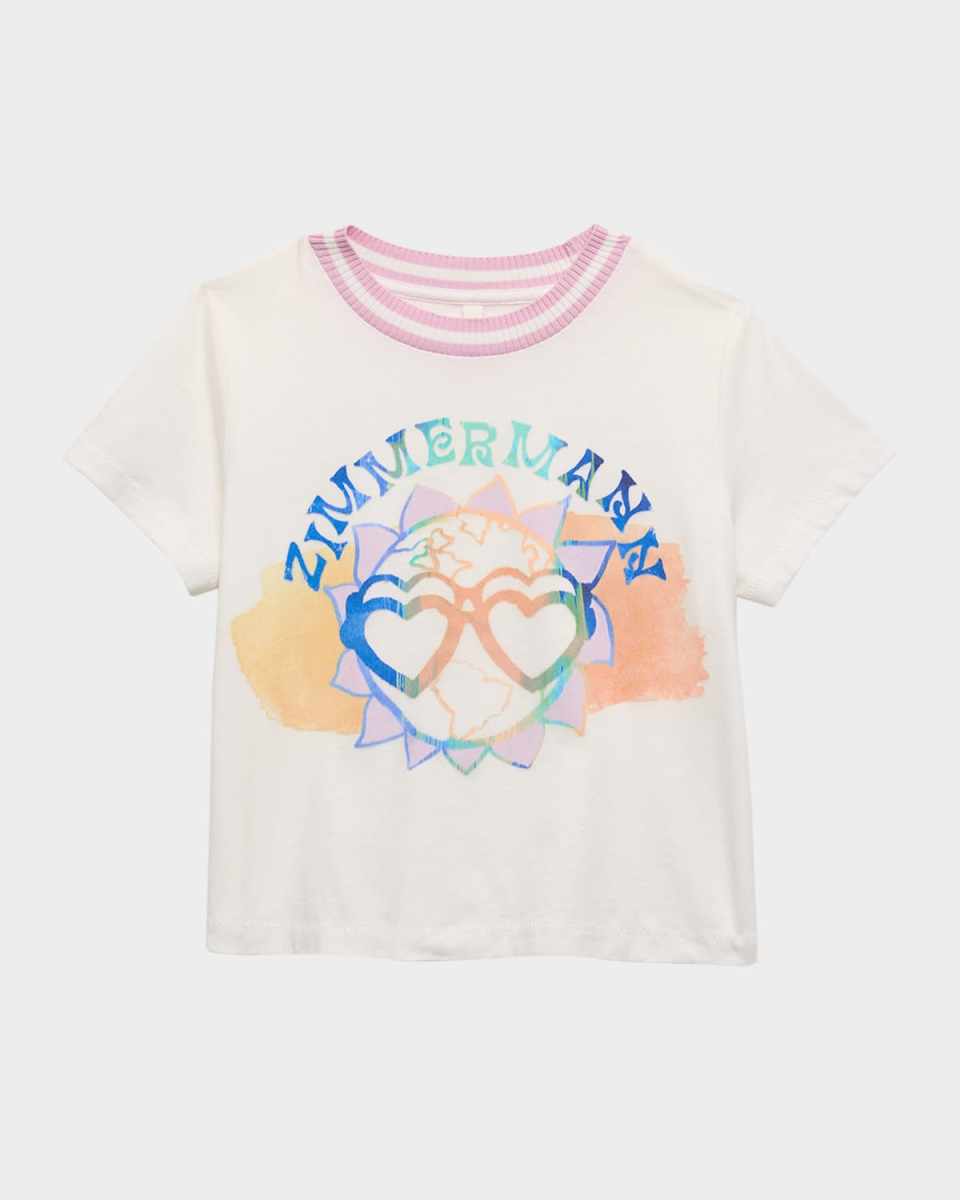 Girl's Cascadian Logo-Print Graphic T-Shirt, Size 2-1